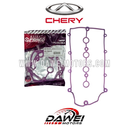 [VS-7502-G] Empacadura de tapa valvulas Morada Fraco Chery QQ6